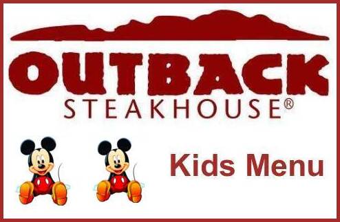 Outback Steakhouse Kids Menu